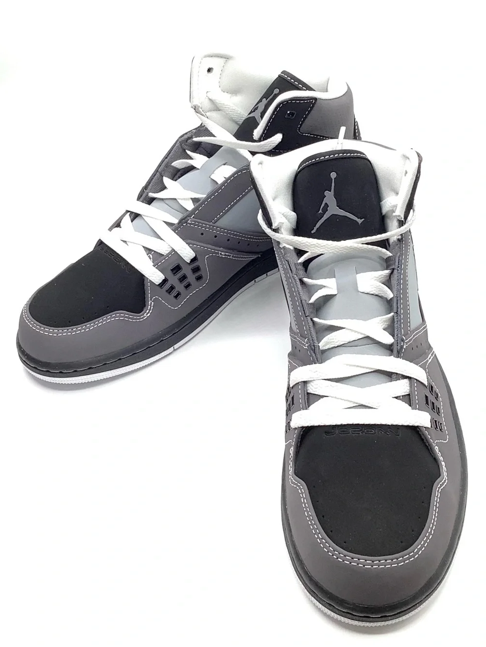 Jordan 1 Flight Retro Men’s High-Top Sneakers in Gray & Black - NWT Size 11